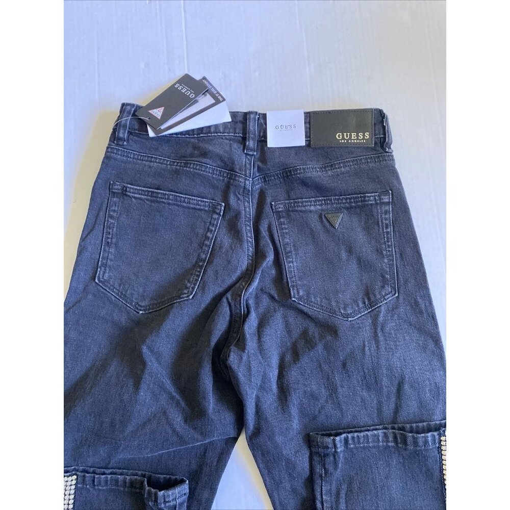 GUESS The It Girl Skinny Straight High Jeans MSRP $148 25 Waist 28 Length - Picture 6 of 8